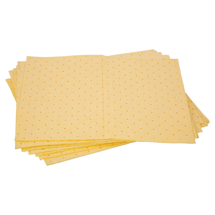 Oil Absorbers Pratt Yellow Hazchem Absorbent Pad - 300Gsm 10 pack