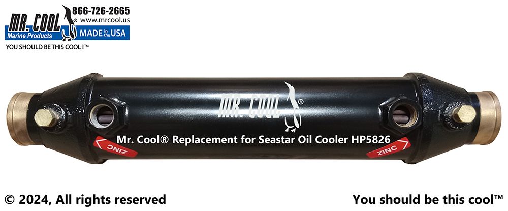 Seastar HP5826 (1/2" Oil) Power Steering Oil Cooler Replacement