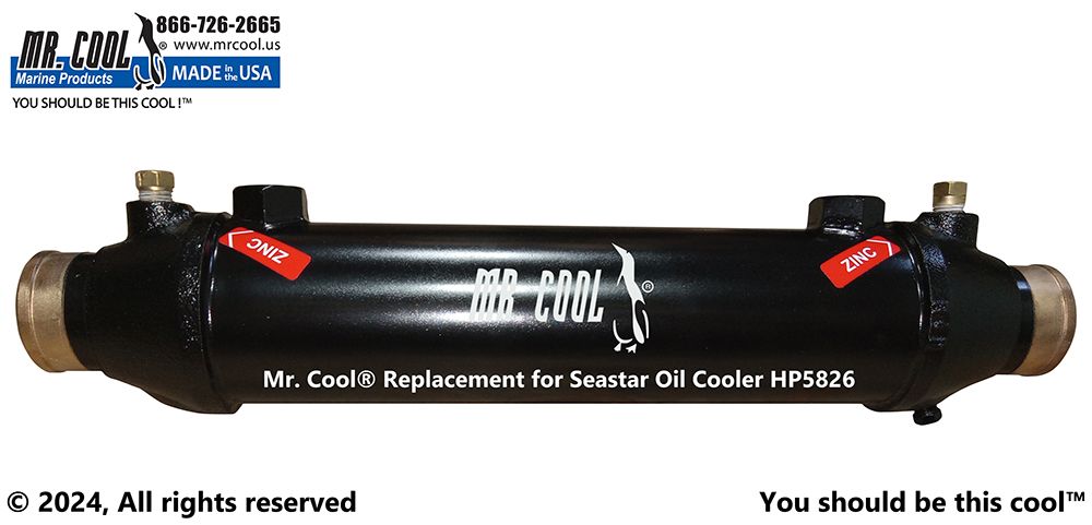 Seastar HP5826 (1/2" Oil) Power Steering Oil Cooler Replacement