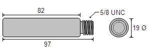 DETROIT/GM 8515851 ZINC ANODE AN 3256 / 9-006