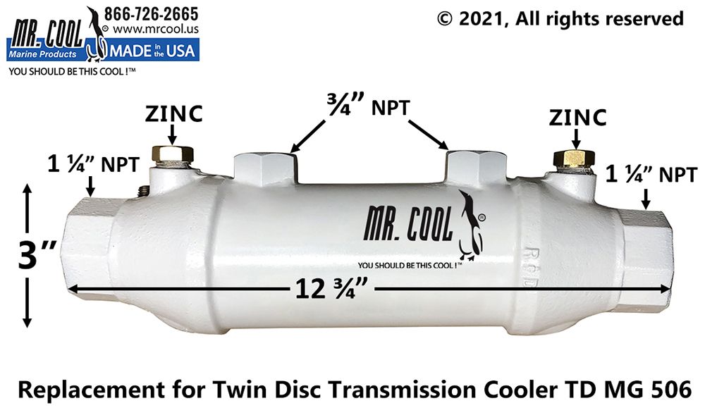 Twin Disc MG 506 Transmission Cooler Replacement
