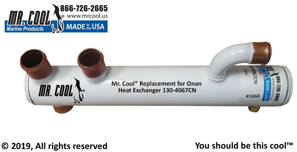 ONAN MDKUB HEAT EXCHANGER 130-4067 MR COOL REPLACEMENT