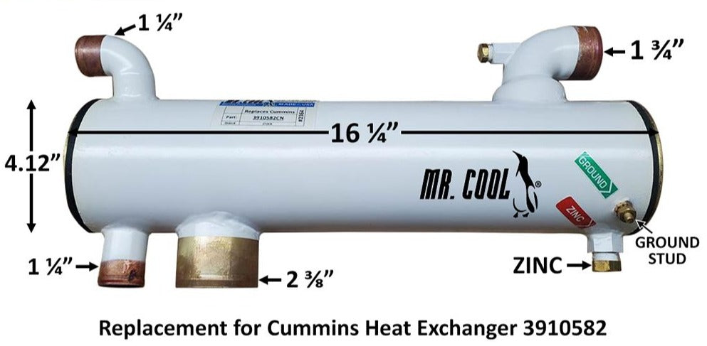 Cummins 4BT / A3.9 Heat Exchanger 3910582   Replacement