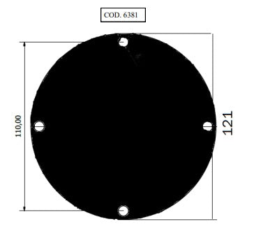 Cover Plate, Seawater Pump 121mm 4 bolt 52239-0000