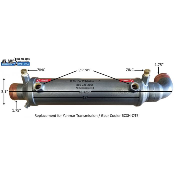 ZF Transmission / Gear Oil Cooler Replacement MR COOL 6CXH-OTE