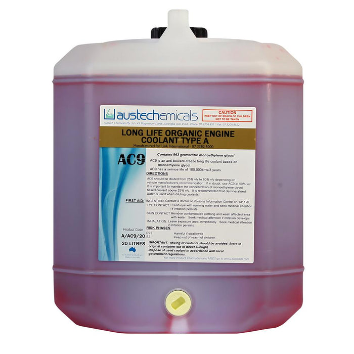 Red Marine Coolant / Anti-Freeze - 20 Litre Concentrate