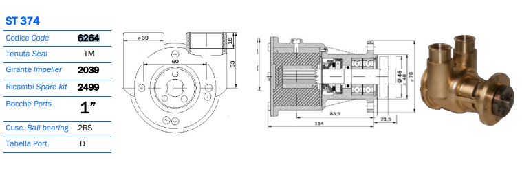 Ancor 6264 Replaces Johnson F7B-9, 10-24637-01 FITS STEYR ENGINES