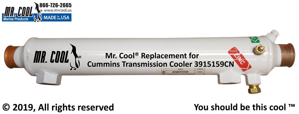 CUMMINS 4BT, 6BT, ZF OIL COOLER 3915159 CN Replacement