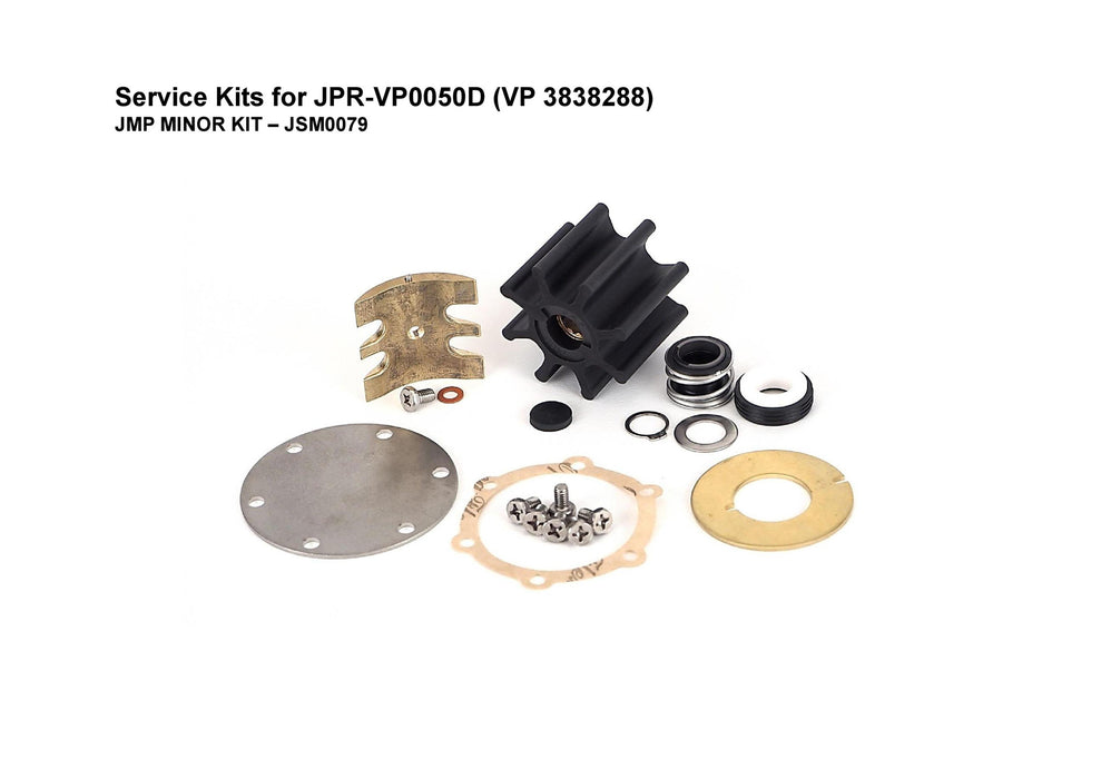 Service Kit for Volvo Penta D5/7 Engines sea water pump -3838288 (Fits Volvo Penta Engines: D5 A-T, D5A-TA, D5A-B TA, D7A-TA, D7A-B TA)