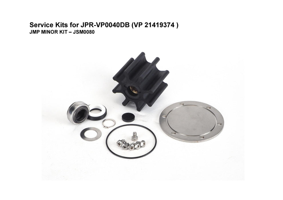 Minor Service Kit for Volvo Penta D4 Engine Seawater Pump -21419374 (Fits Volvo Penta Engines: D4-225A-E, D4-260A-E, D4-260D-E, D4-300A-E, D4-300D-E)