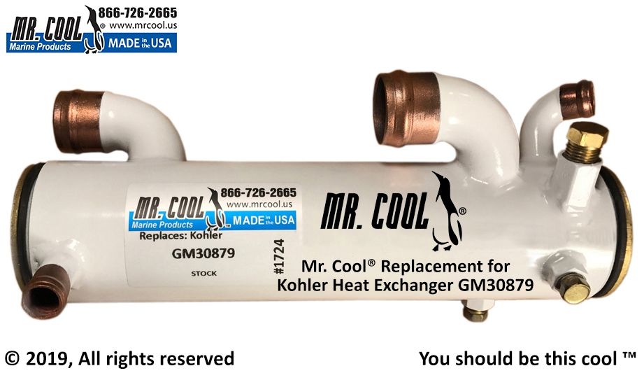 KOHLER 6.5 8.0 EFOZD HEAT EXCHANGER 359398, 30879 Replacement MR COOL