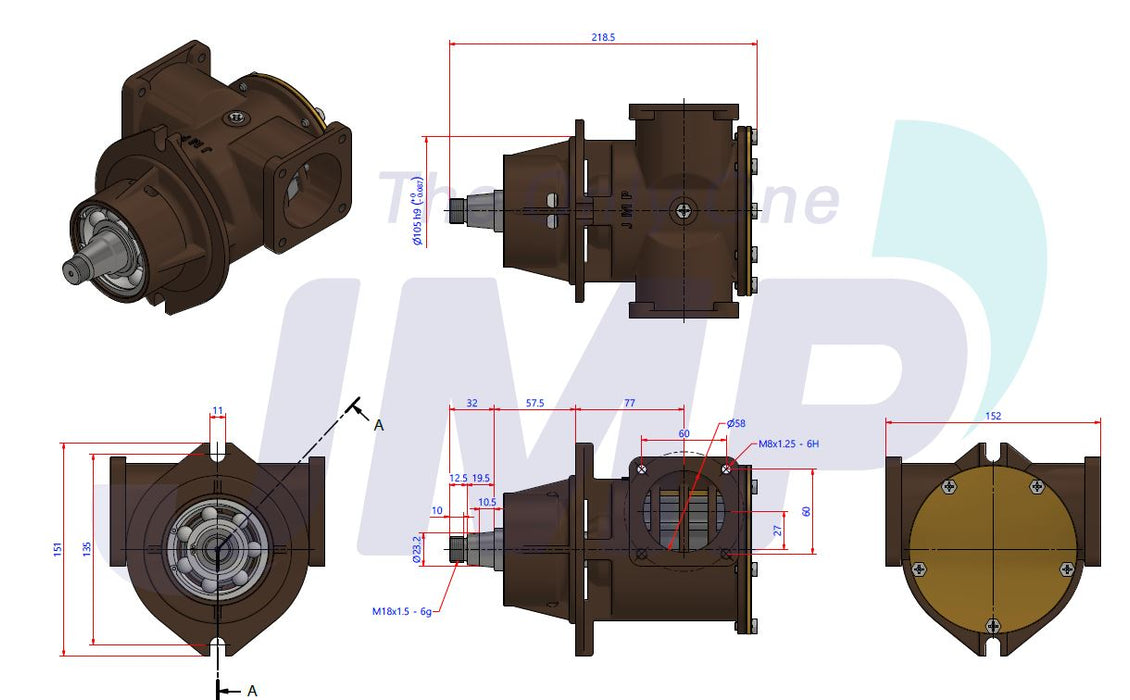 Yanmar 6SY, 8SY; Scania D9/11/12/16 Seawater Pump Replacement JPR-SC50IF