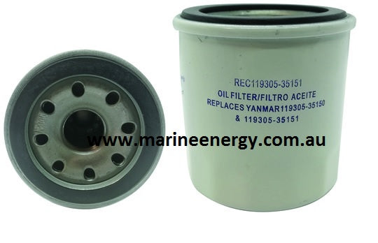 Yanmar Oil Filter 119305-35170 Replacement REC 119305-35151