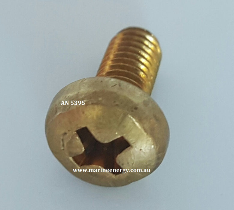 AN 5395 - Screw M 5x10 UNI 7687 - BRASS