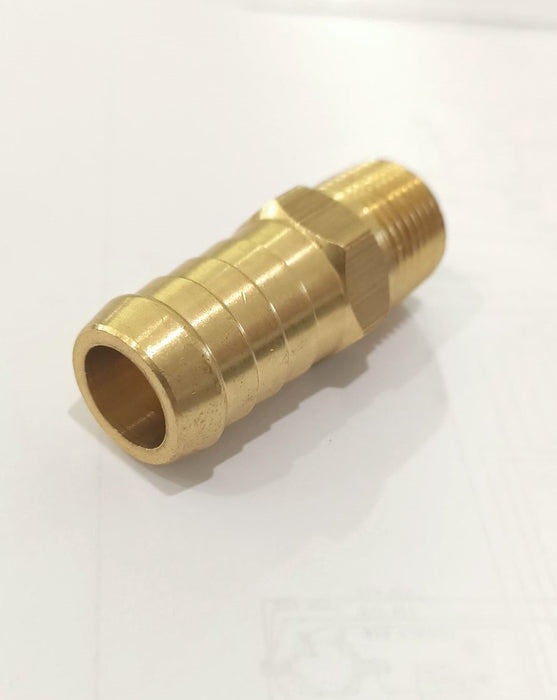 Brass Hose Tail 3/8" BSPT x 5/8" (16mm) Hose Barb